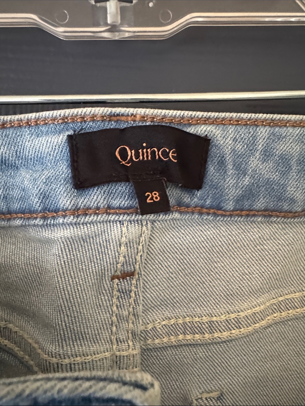 Quince Light Wash Wide-Leg Jeans - Picture 4 of 5
